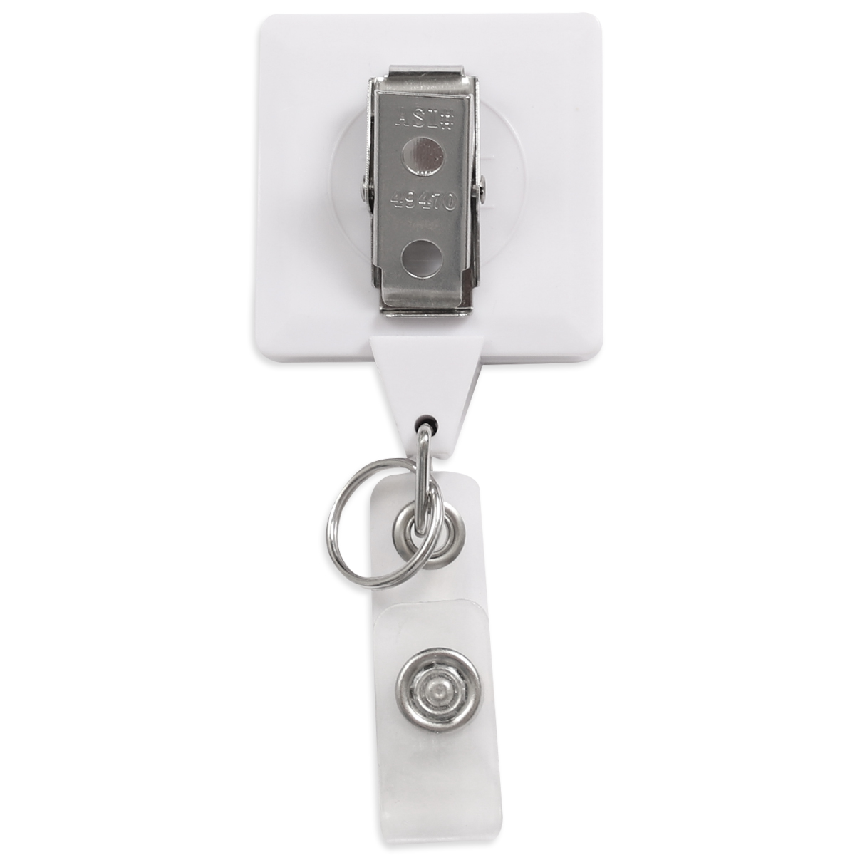 Square Dual Back Badge Reel